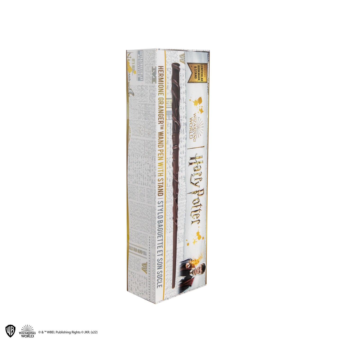 Wand pen with stand & Hermione Granger lenticular bookmark