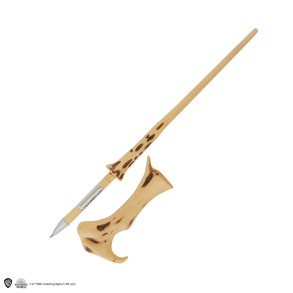 Wand pen with stand & Voldemort lenticular bookmark
