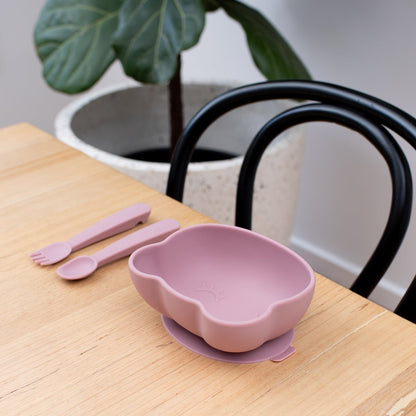 Bol en Silicone Ours Dusty Rose