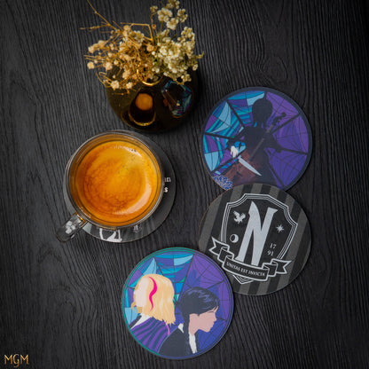 Set of 4 Wednesday Coasters