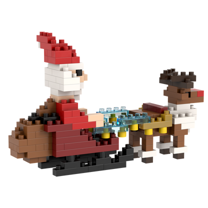 BRIXIES Santa Claus with Sleigh