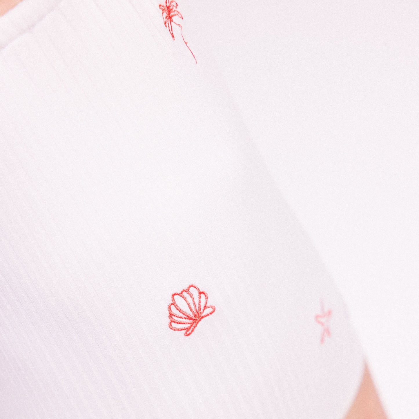 Girls Swimsuit - White - White Pearl