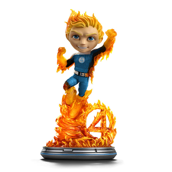 Human Torch (Blue Suit Variant) Figure - Fantastic Four - Mini Co. - The Fantastic Four