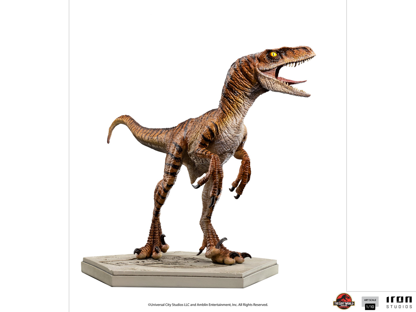 Velociraptor Statue - The Lost World: Jurassic Park - Art Scale 1/10 - Iron Studios