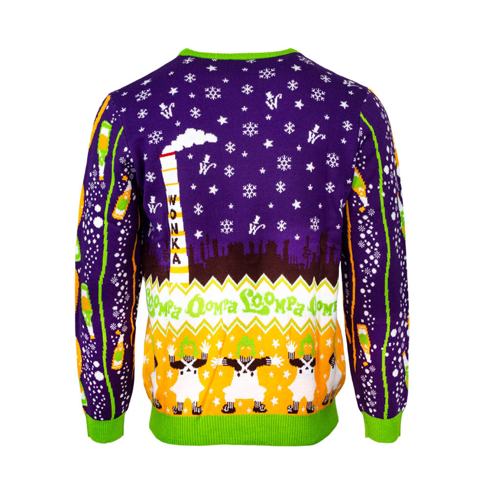 Charlie Christmas sweater and the chocolate factory