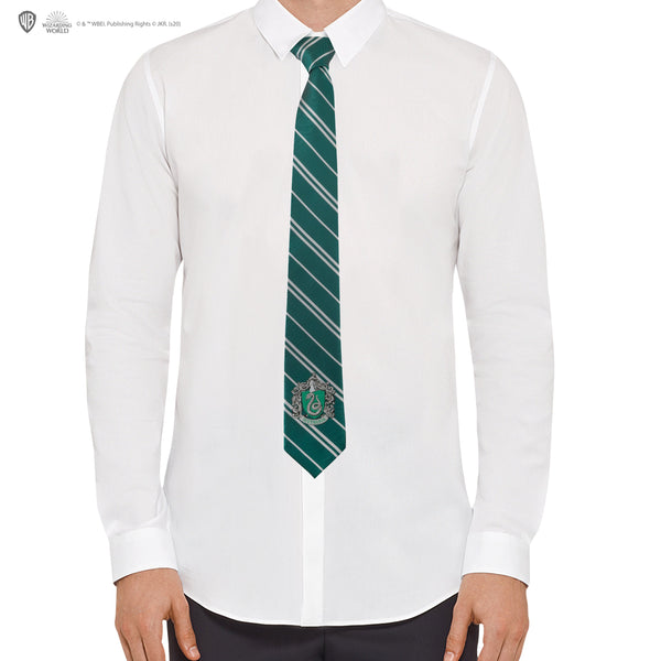 Slytherin Woven Crest Tie Adults