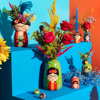 Frida red wall planter