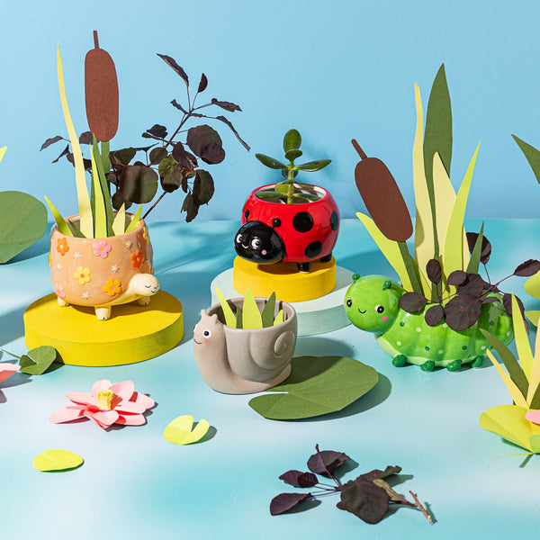 Mini ladybug planter