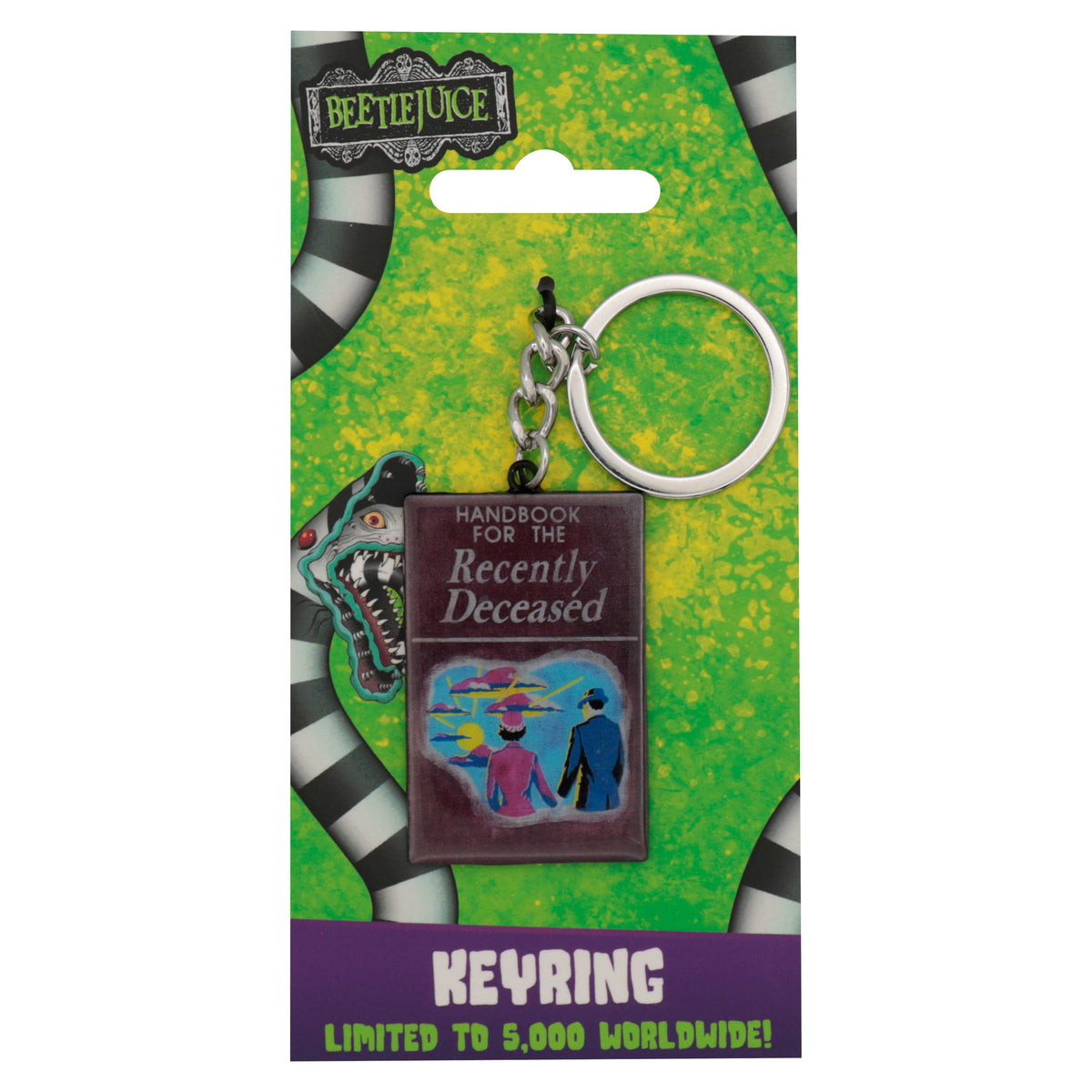 Beetlejuice Keychain - Handbook of the Recently Deceased