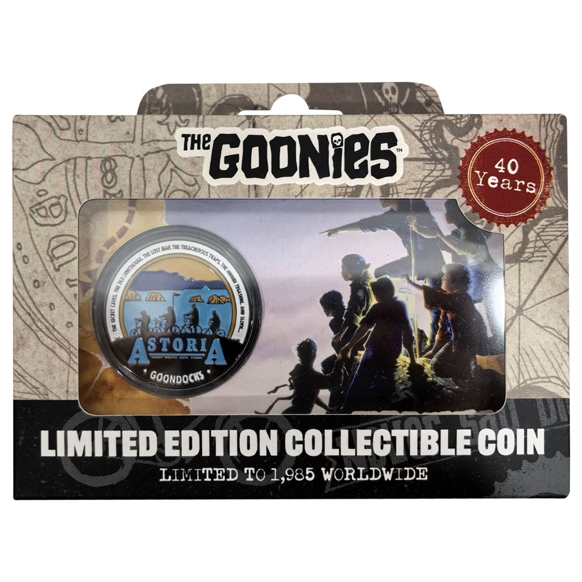 The Goonies Collector Coin - 40th Anniversary Presentation