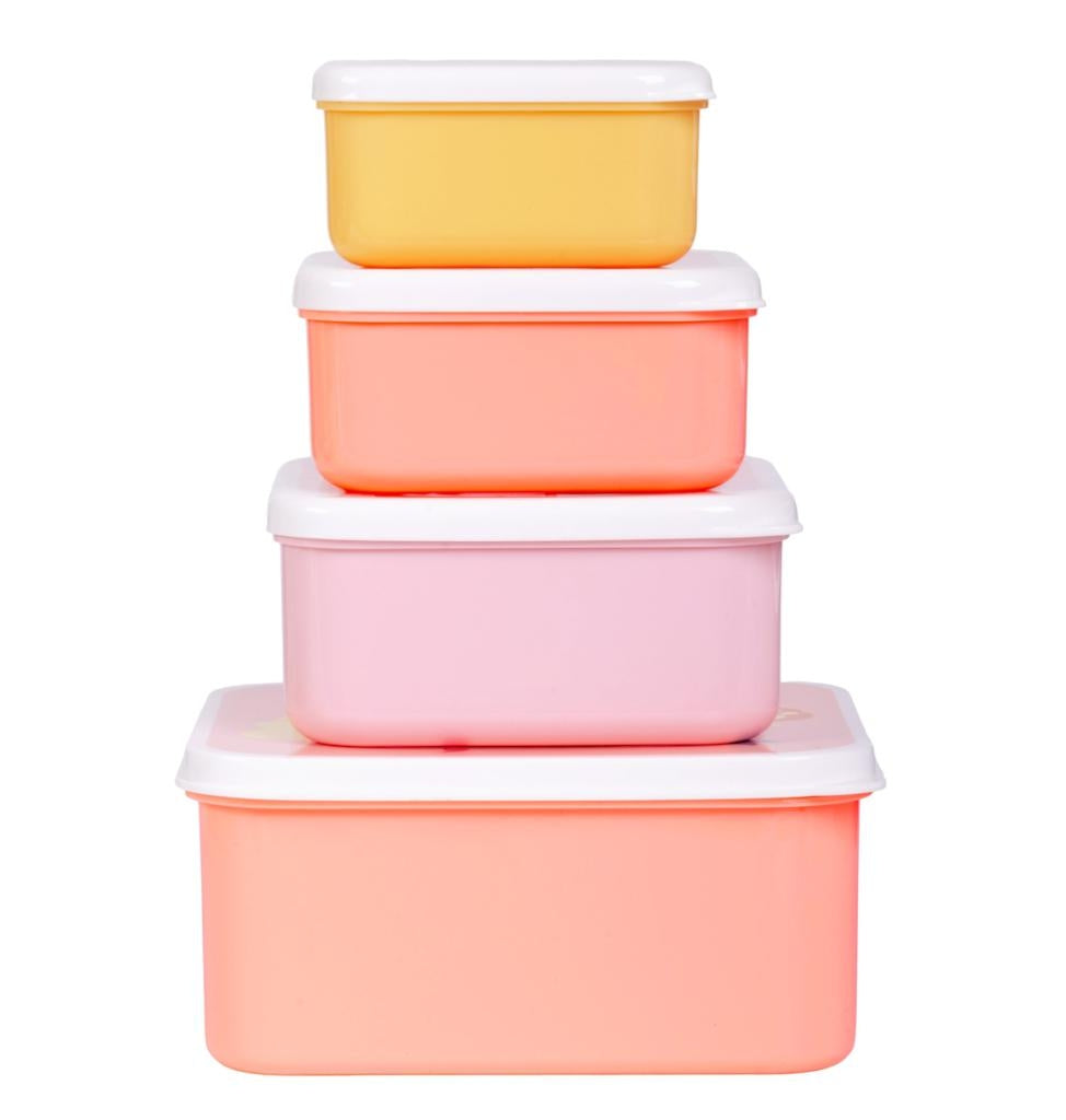Lot de 4 Boîtes Repas et Goûter - Sirène
