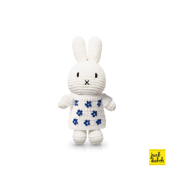 Gehaakt pluche Miffy-konijntje - Delftsblauw 