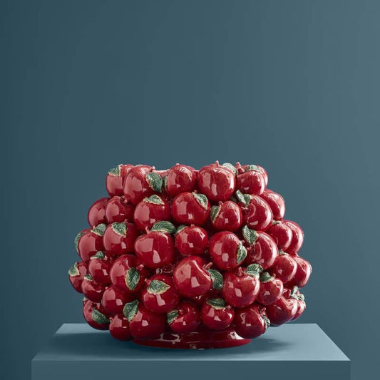 Appelvaas, rood aardewerk, 42 ​​x 42 x 32 cm