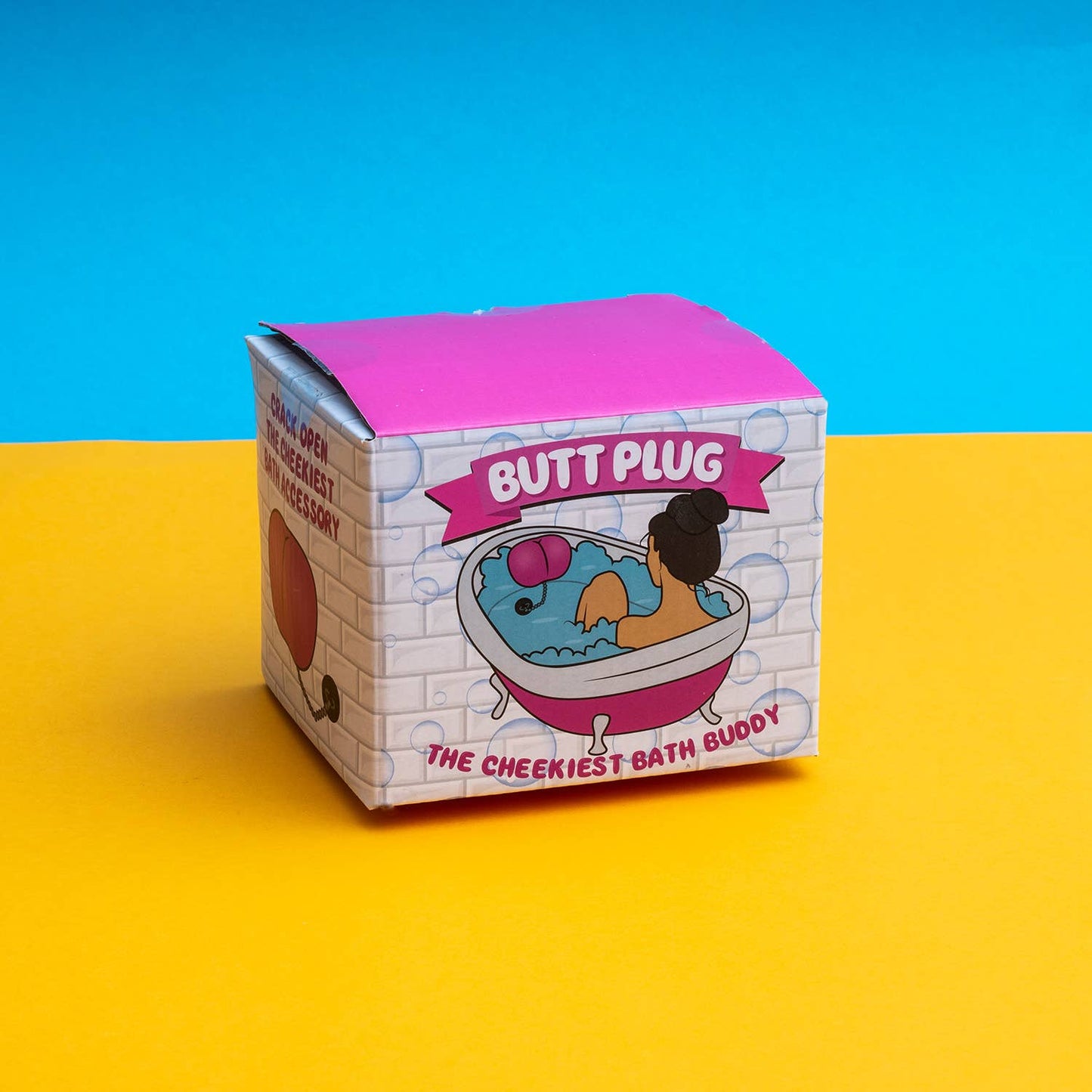 Butt-shaped bathtub plug