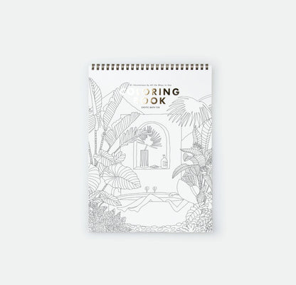 Coloring book Exotic Bathtub