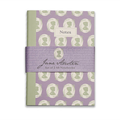 Set of 2 A6 notebooks - Jane Austen