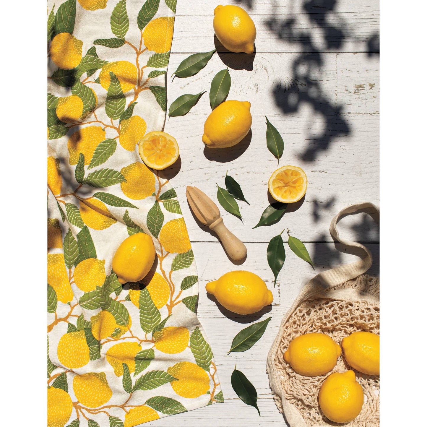 Set of 2 Lemons dish towels