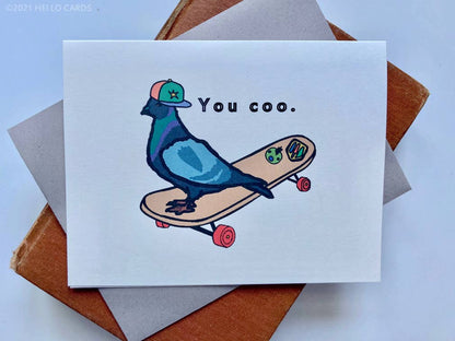 Pigeon "You Coo." Greeting Card