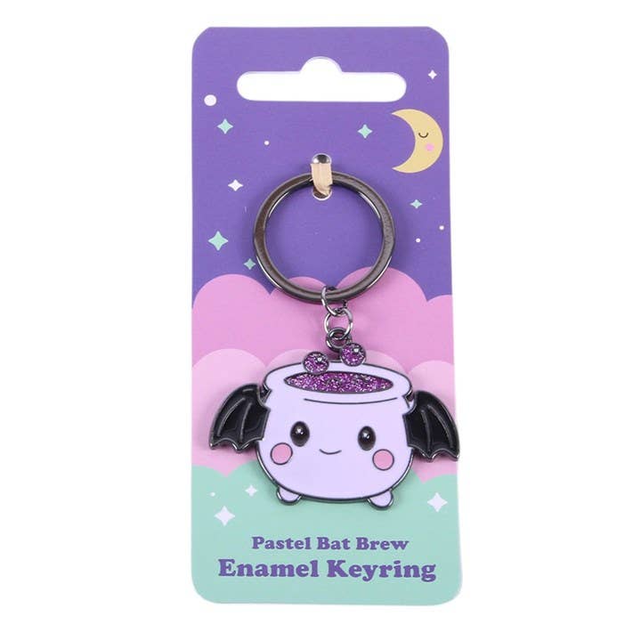 Porte-clés chaudron kawaii pastel goth