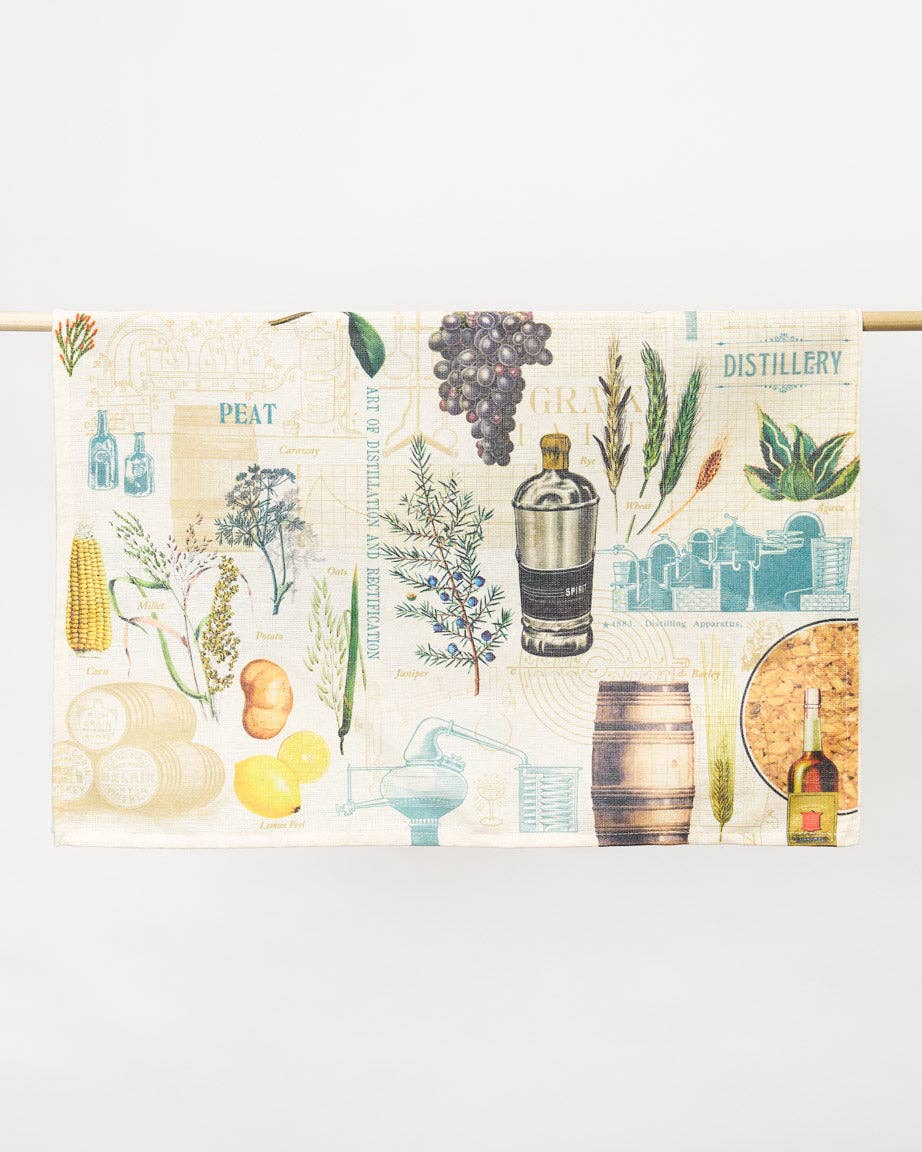 Torchon Esprits et Distillation – produit scientifique Cognitive Surplus EU, vue 2