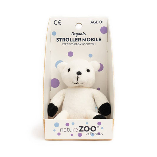 Polar Bear Stroller Mobile - White