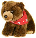 Peluche Ours Brun avec Écharpe Debout