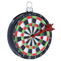 Glazen kerstornament dartbord, 9,5 cm