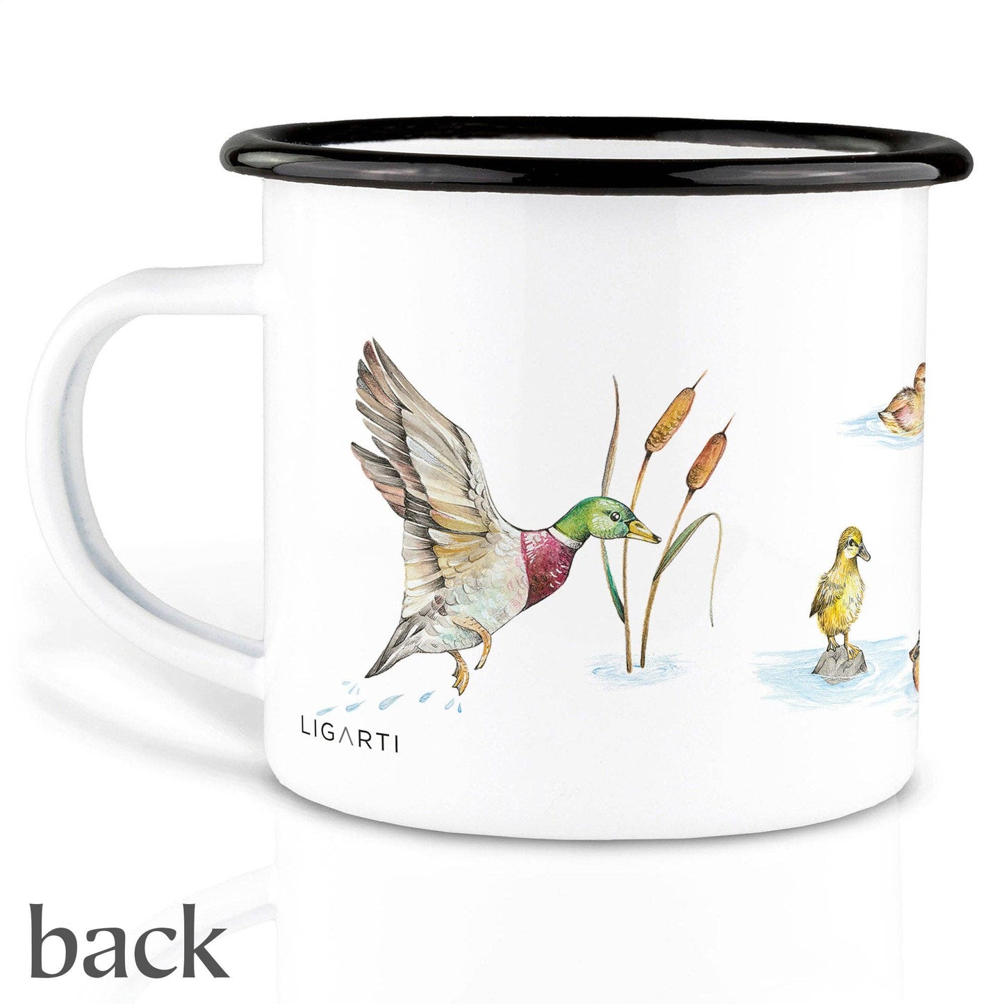 Enamel mug – Duck pond