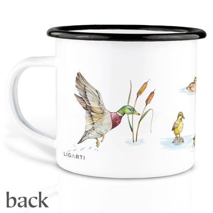 Enamel mug – Duck pond