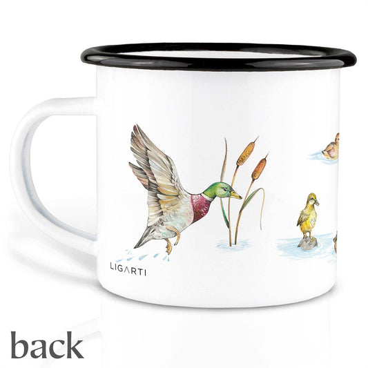 Enamel mug – Duck pond