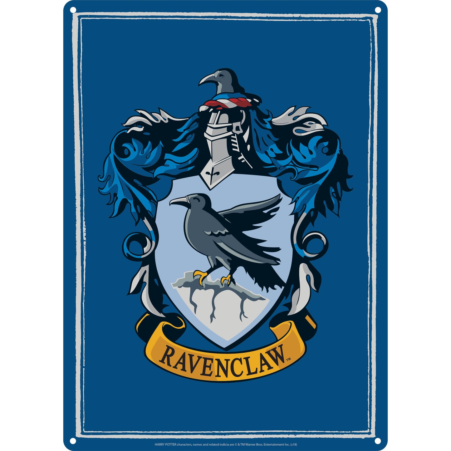 Metalen bord - Harry Potter (Ravenklauw)