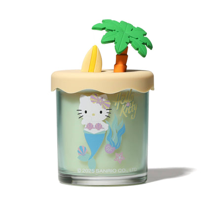 Summer-themed candle with 3D silicone lid, Piña Colada scent