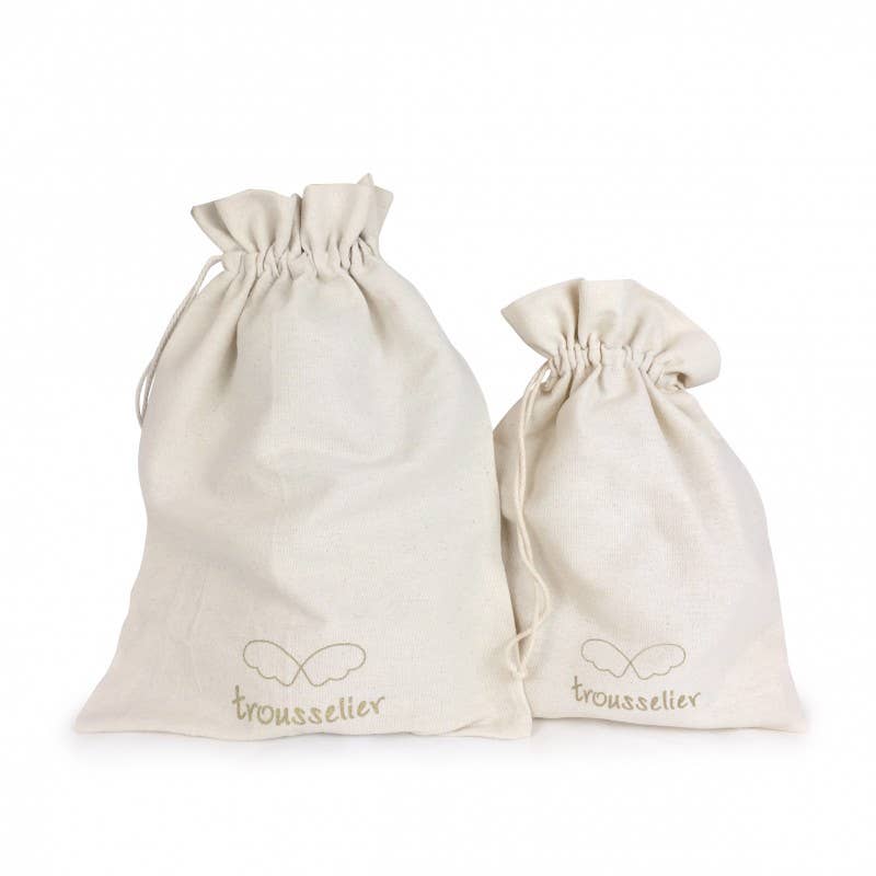 Ange Lapin Doudou  avec Hochet - Coton Bio Rose