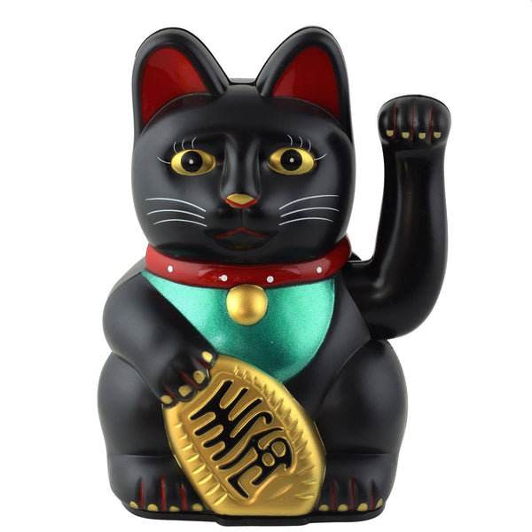 Lucky black cat 13cm