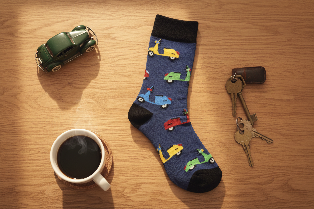 Retro Scooter Socks