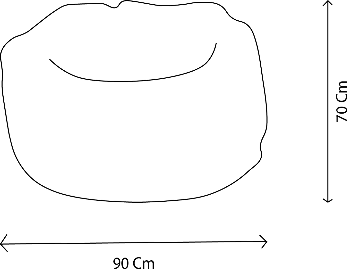 Soft and comfortable bunny pouf