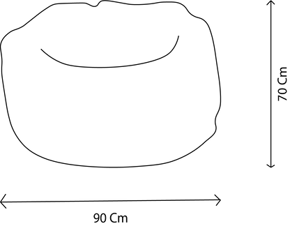 Soft and comfortable bunny pouf