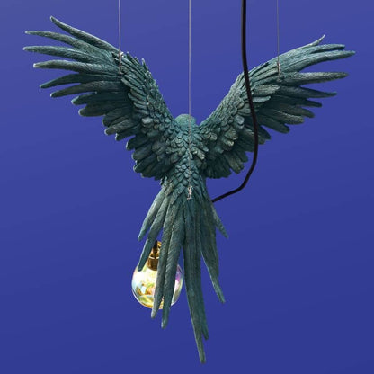 Turquoise Parrot Ceiling Light