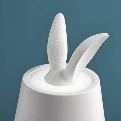 LED-tafellamp met verstoppend konijn, wit