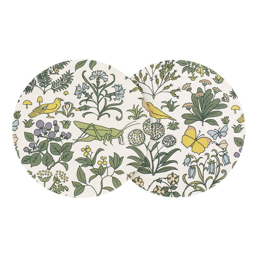 Dessous de Verre en Céramique Voysey Jardin Botanique Faune et Flore