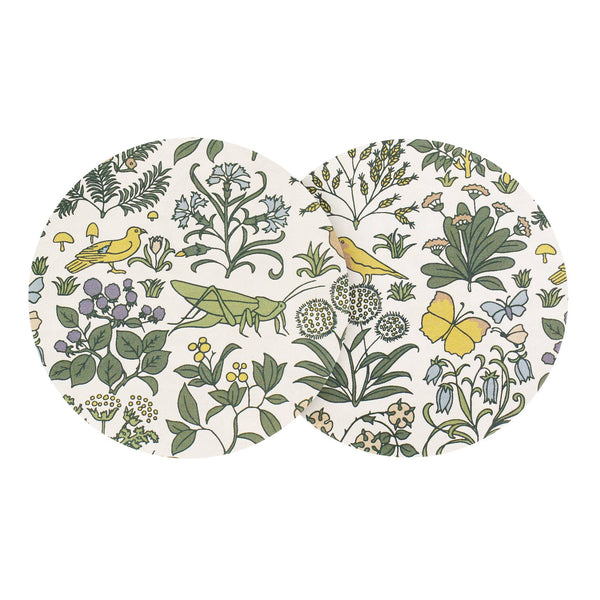 Voysey Ceramic Coaster - Botanical Garden Fauna and Flora