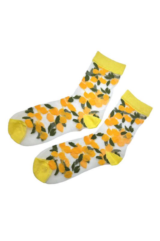 Chaussettes Transparentes Citrons