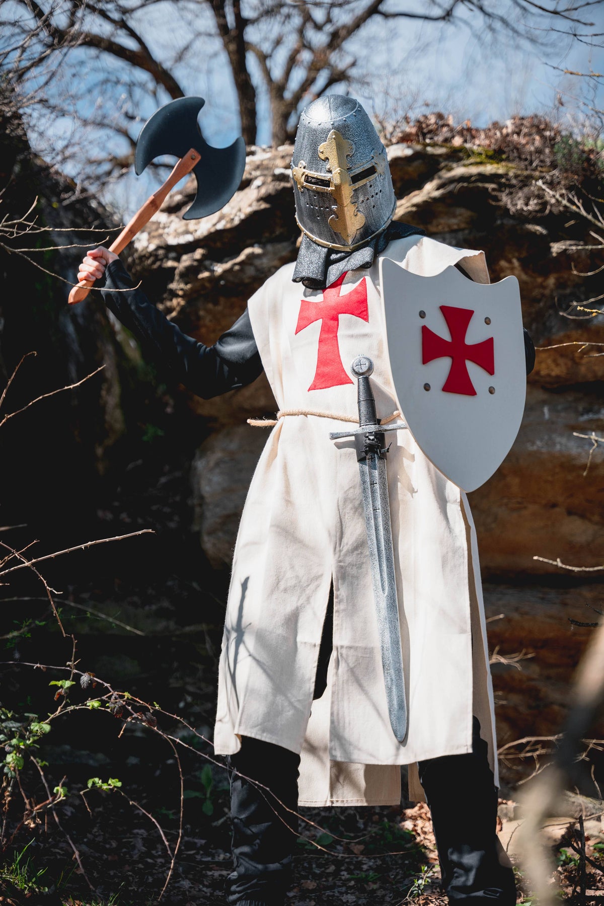 Templar White Camelot Tabard