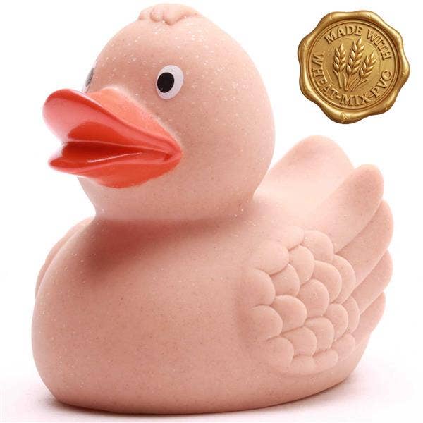 Pink wheat bath duck - rubber duck