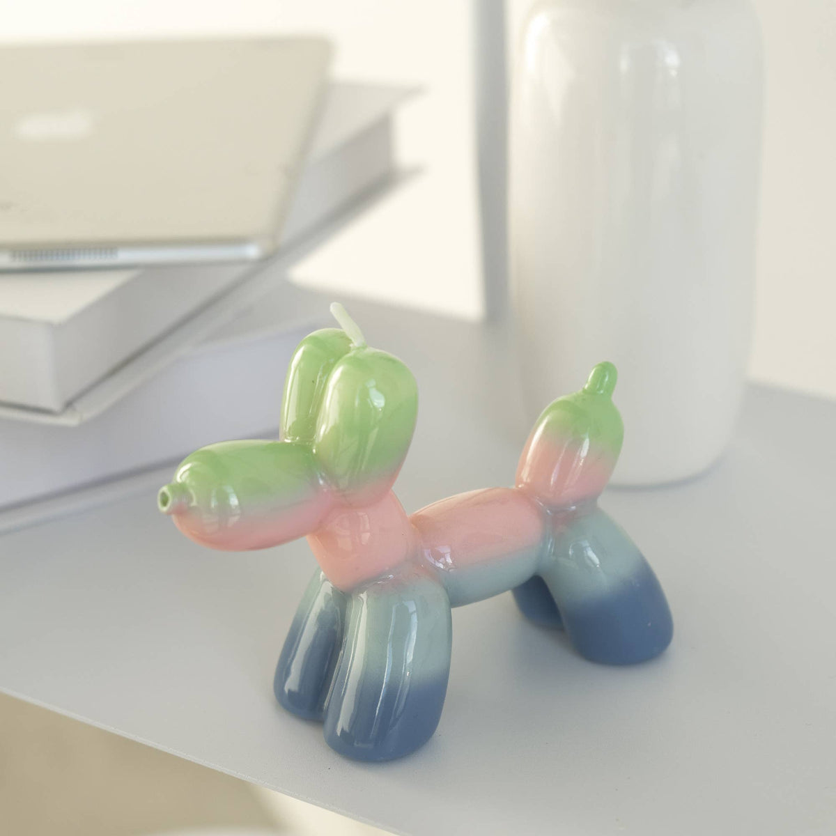Sunrise Balloon Dog Candle