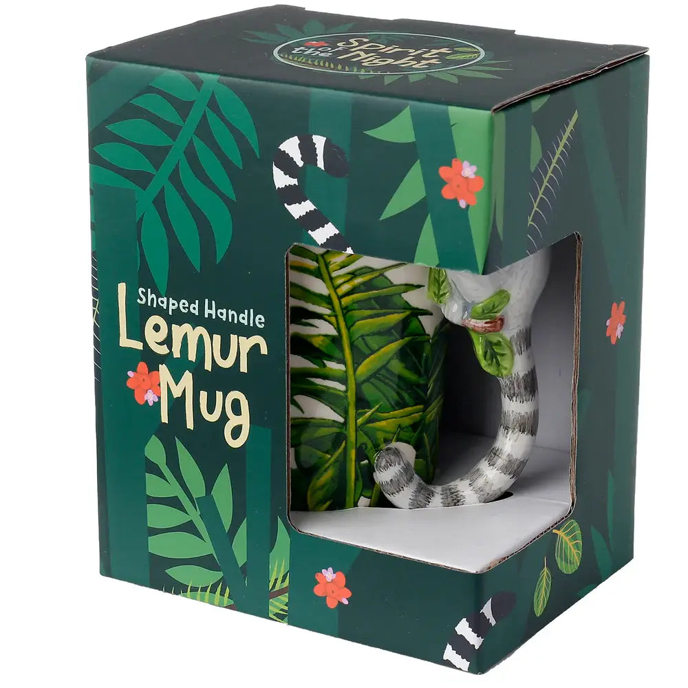 Lemur Mug with 3D Handle