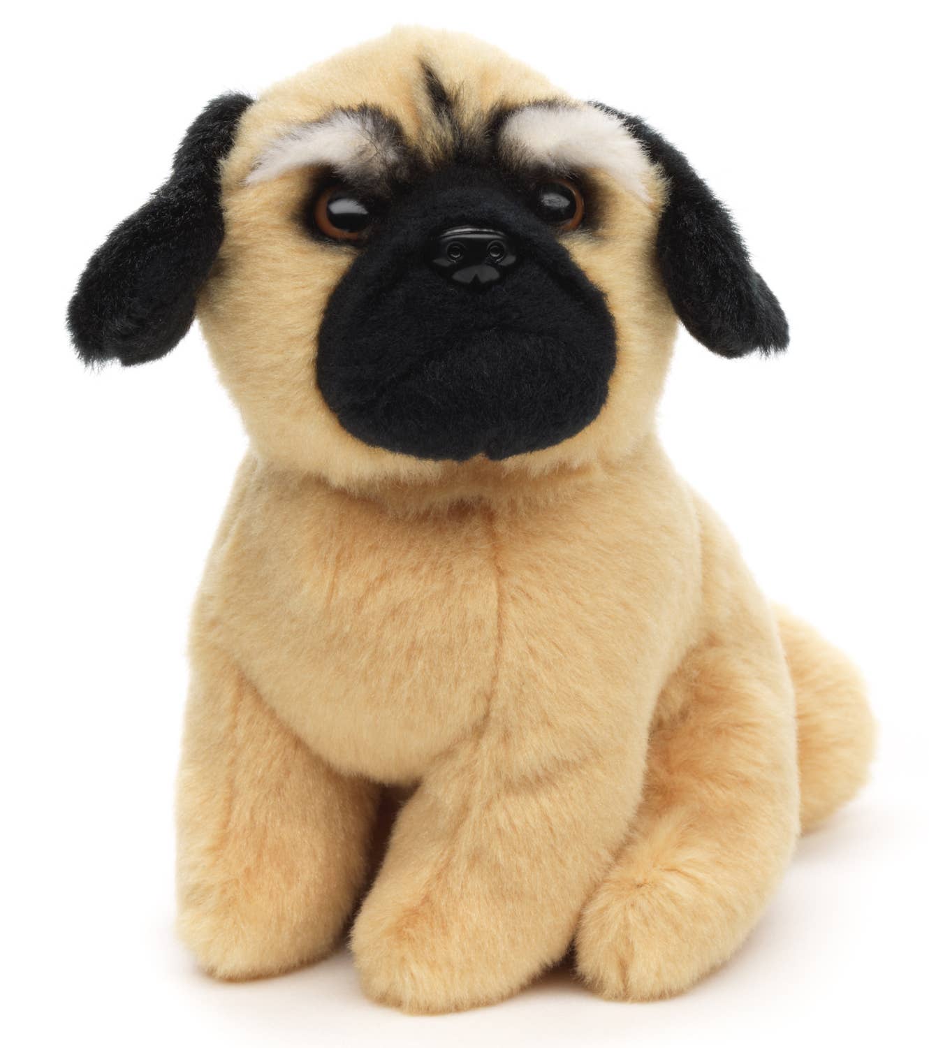 Pug plush sitting