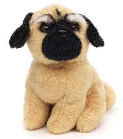 Pug plush sitting