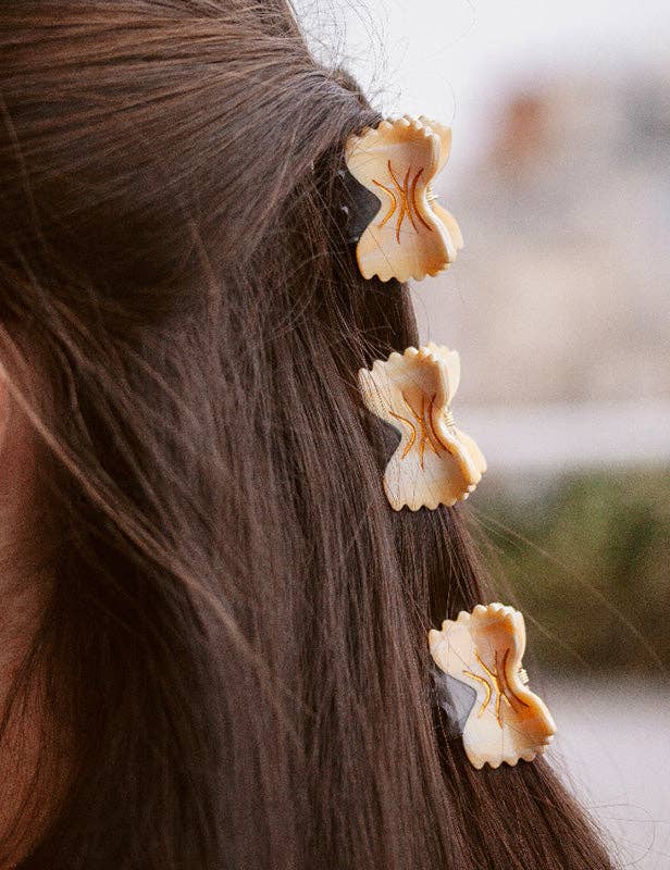 Mini hair clip Pasta - Farfalle