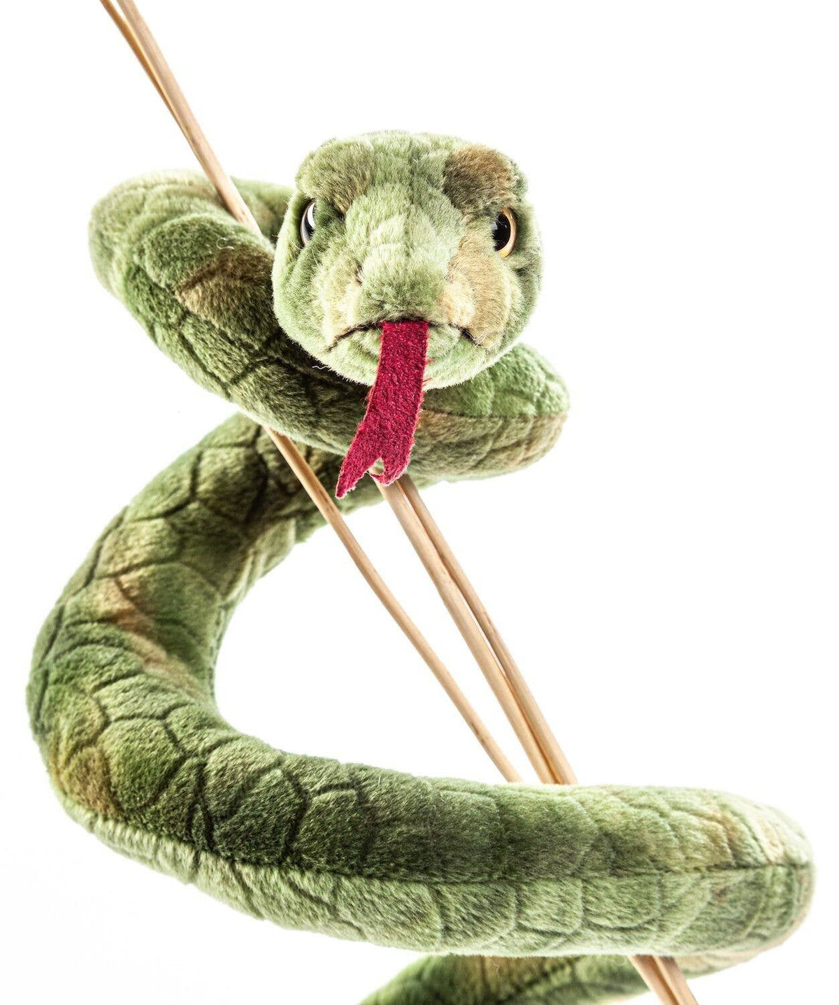 Green snake plush